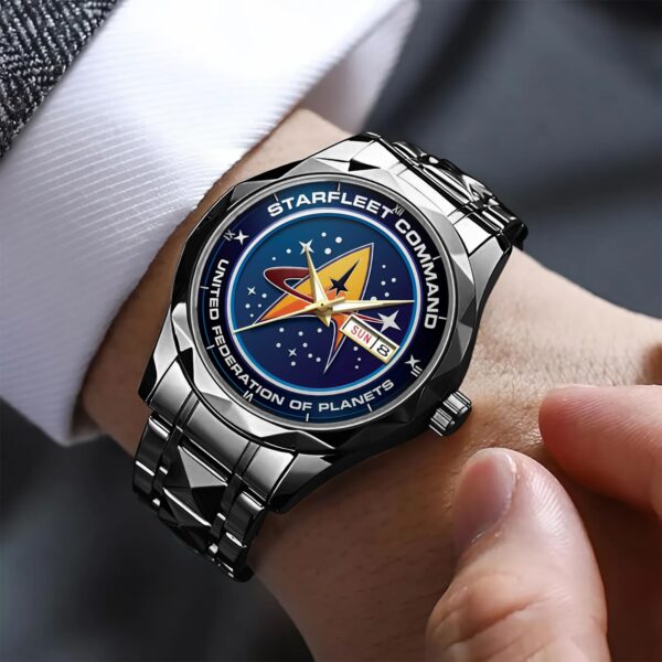 Starfleet Command United Federation Of Planets Alloy Luxury Quartz Watch - Image 3