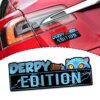 Derpy KPOP Blue Demon Tiger Edition 3D Inlayed Car Name Badge