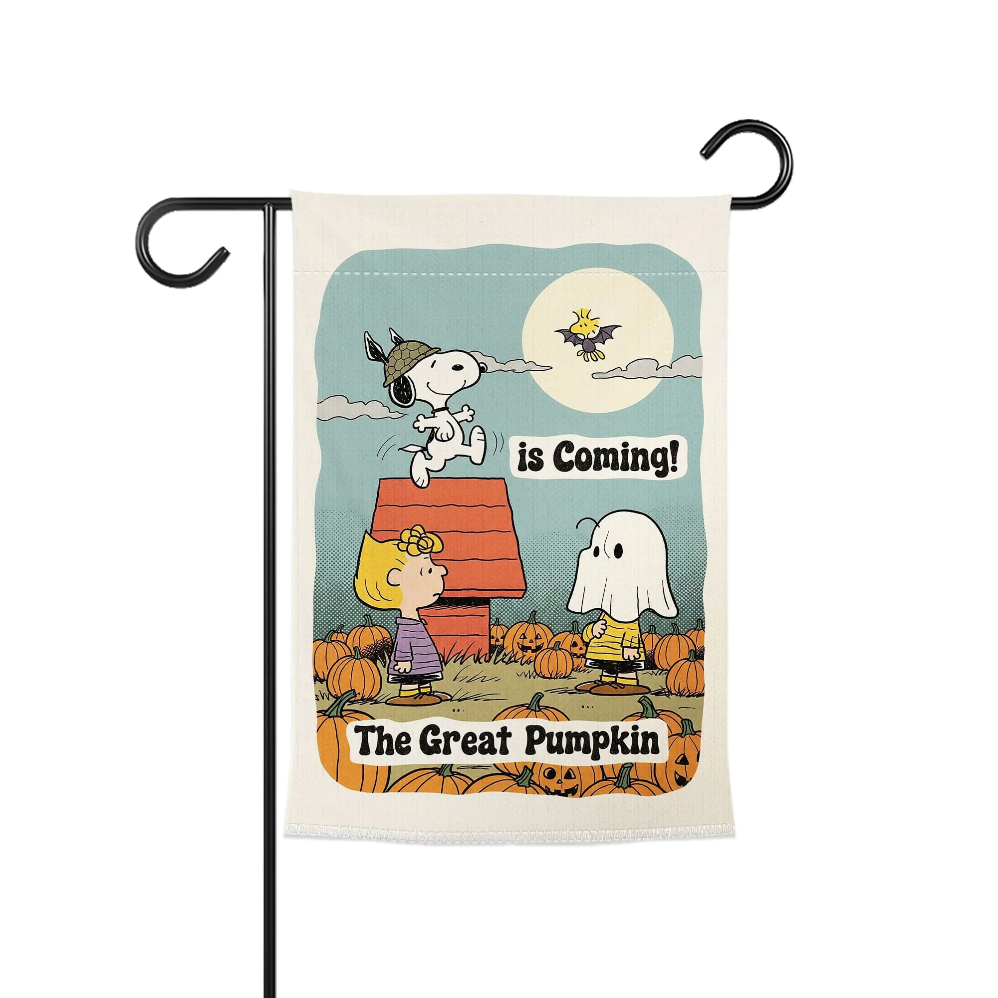 Peanuts Great Pumpkin Halloween Garden Flag - Image 3