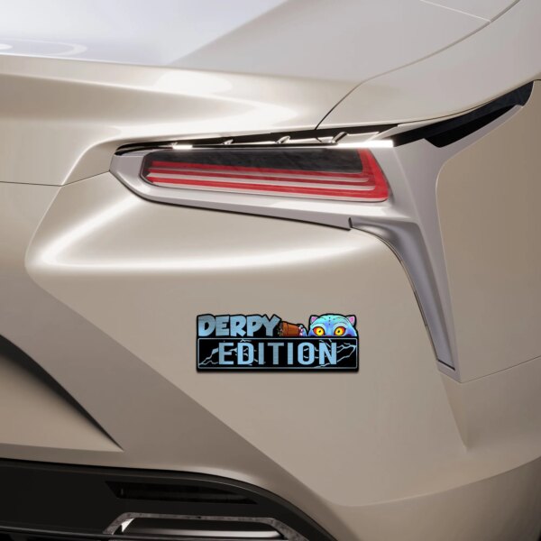 Alternative view of Derpy KPOP Blue Demon Tiger Edition 3D Inlayed Car Name Badge