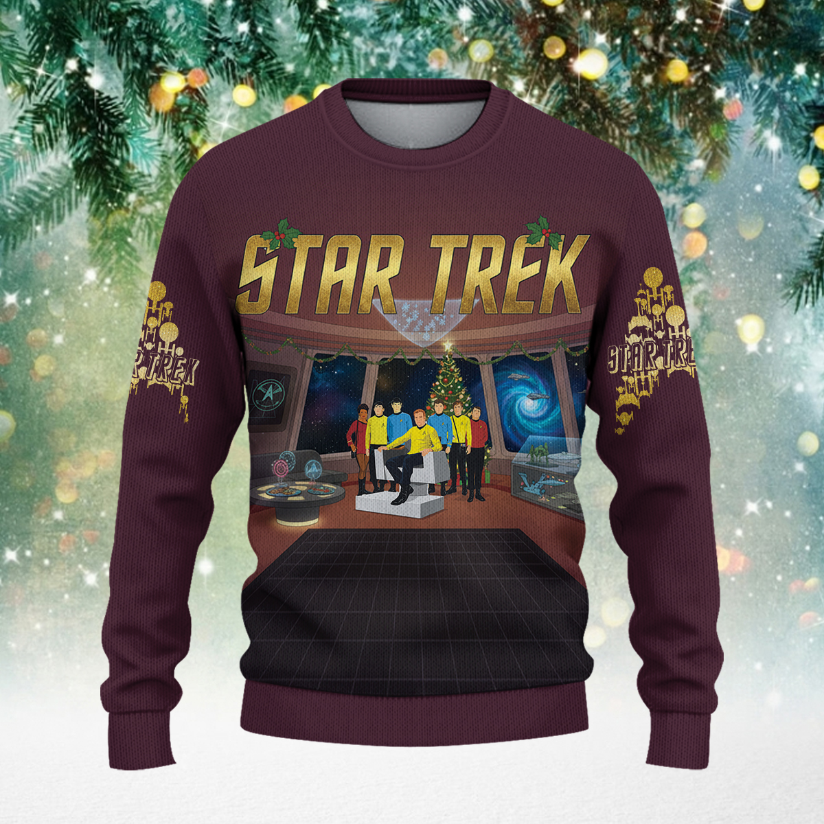 Star Trek Christmas Knitted Sweater - Image 2