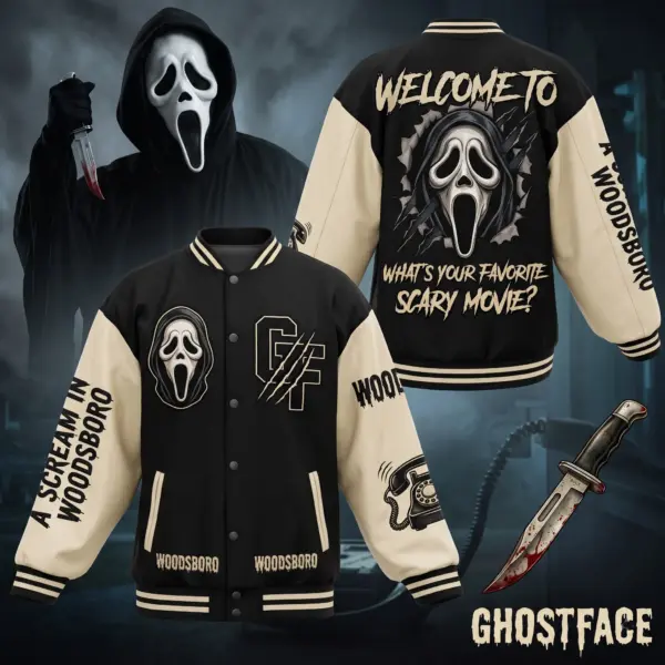 Horror Halloween Quilted Varsity Jacket-THK136958 - Image 6