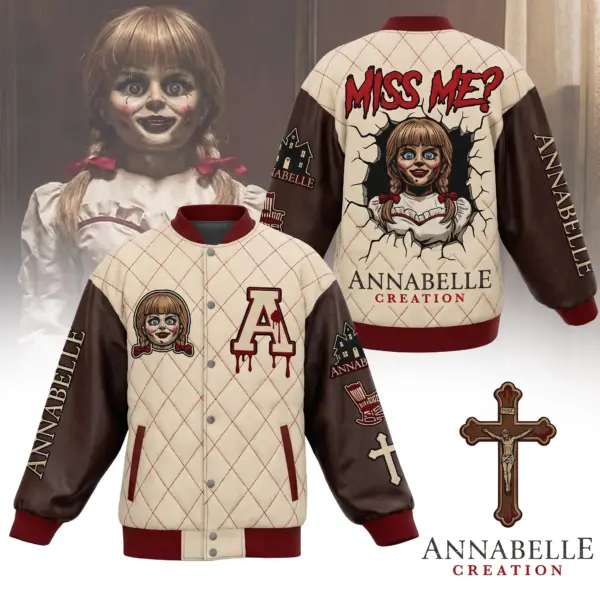 Horror Halloween Quilted Varsity Jacket-THK136958 - Image 7