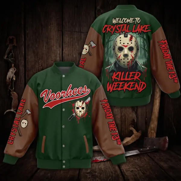 Horror Halloween Quilted Varsity Jacket-THK136958 - Image 5