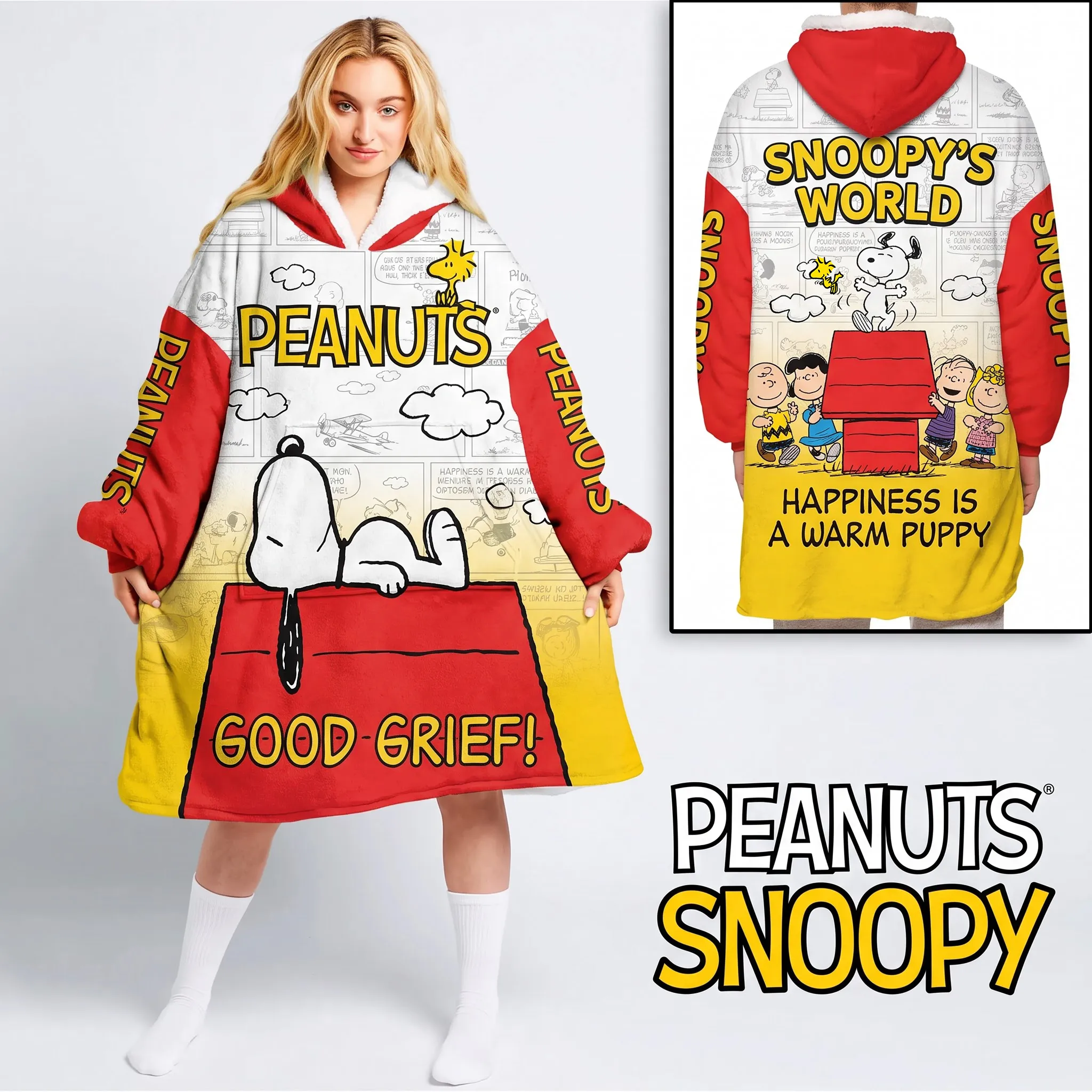 Snoopy Blanket Hoodie-THK137164