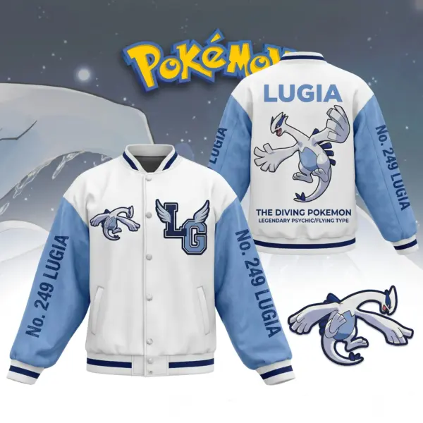 Pokémon Lugia Quilted Varsity Jacket-THK137239