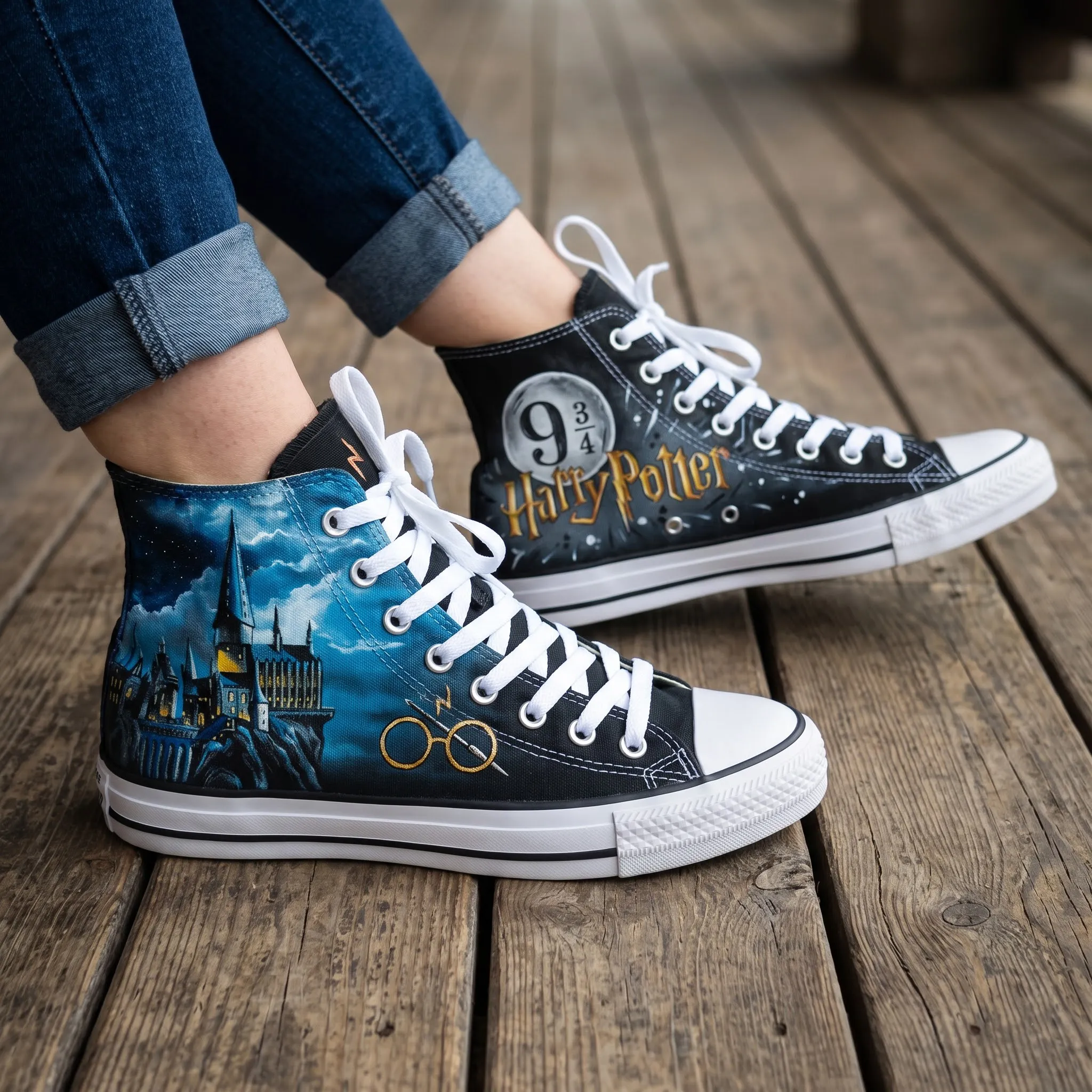Harry Potter Canvas High-Top Shoes-THK137392 - Image 2