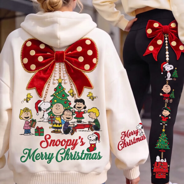 Snoopy's Merry Christmas Hoodie And Leggings-THK137269