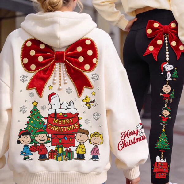 Snoopy's Merry Christmas Hoodie And Leggings-THK137276