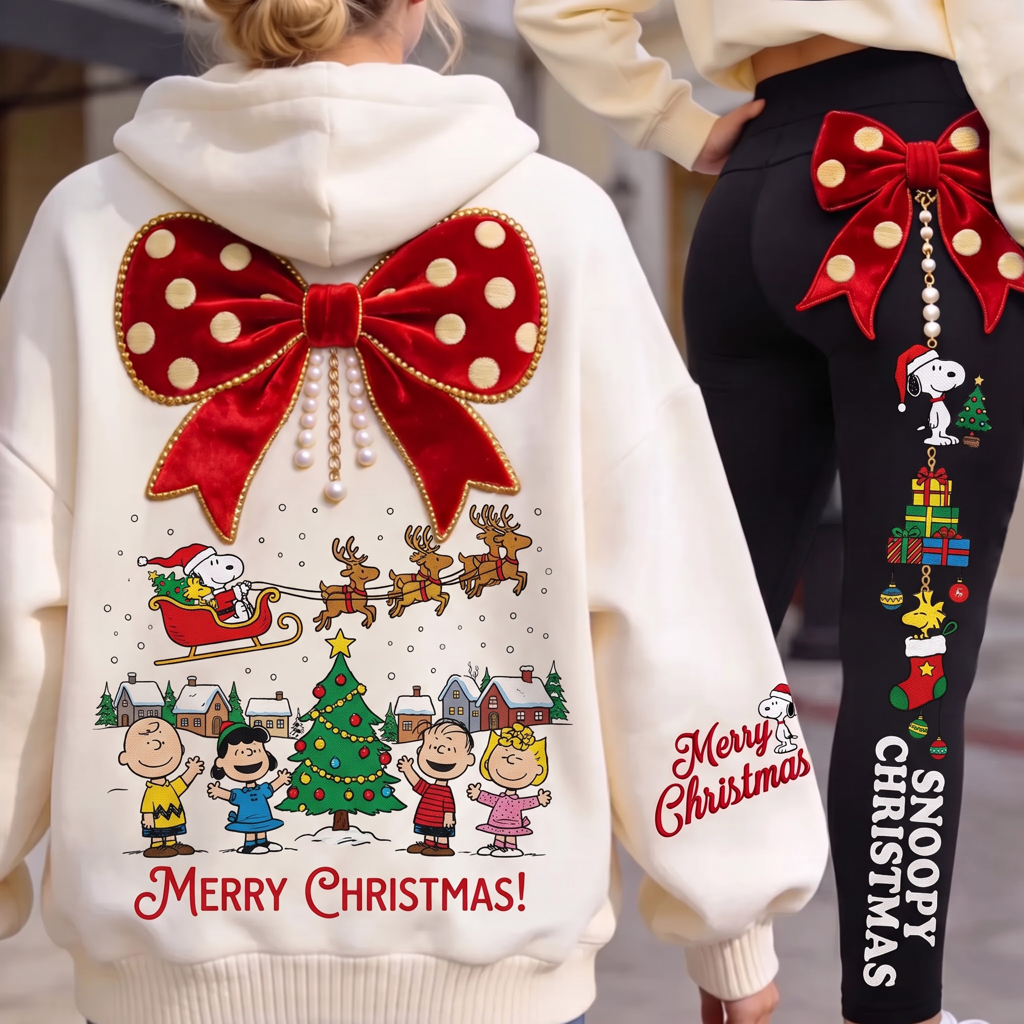 Snoopy's Merry Christmas Hoodie And Leggings-THK137279