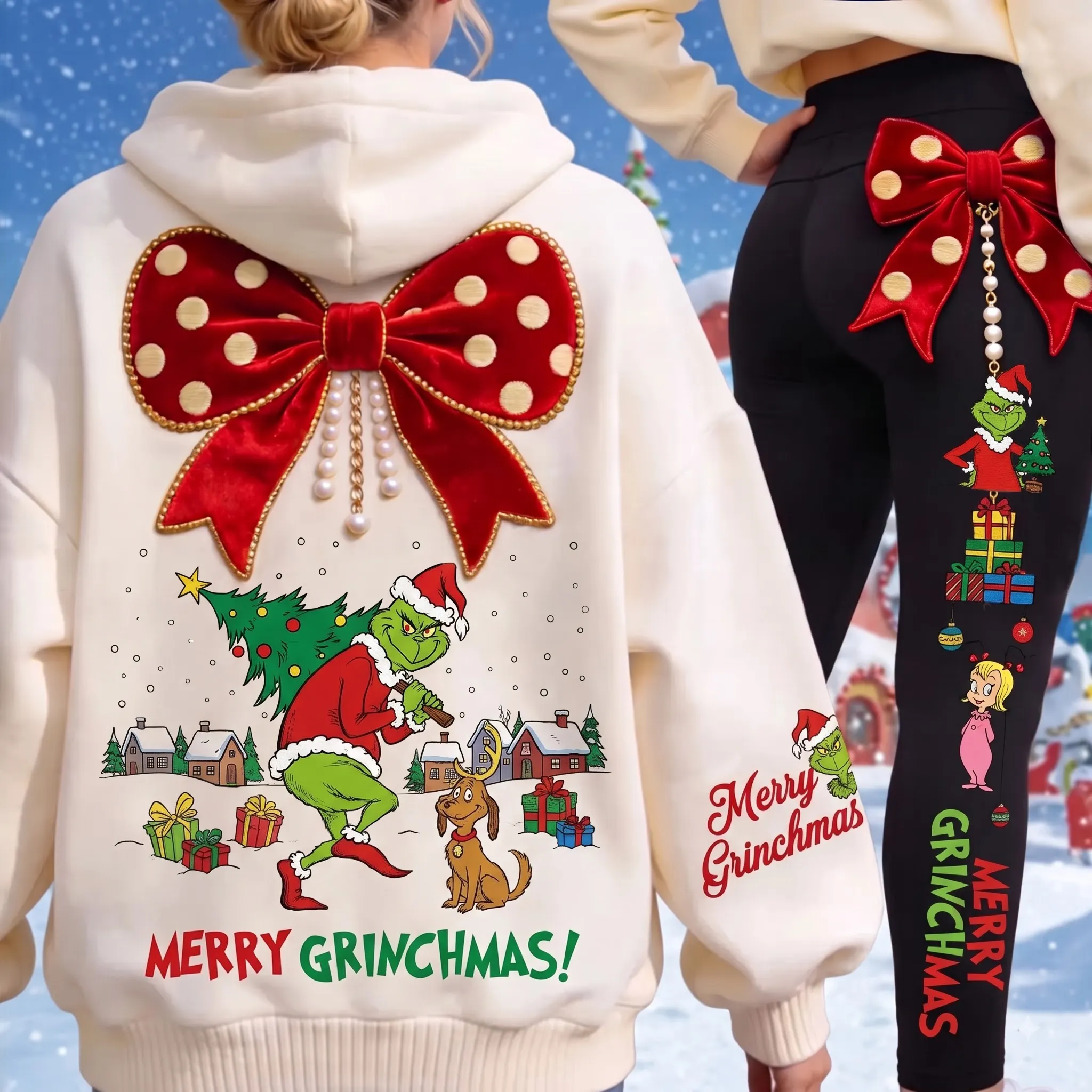 Christmas Hoodie And Leggings-THK137299