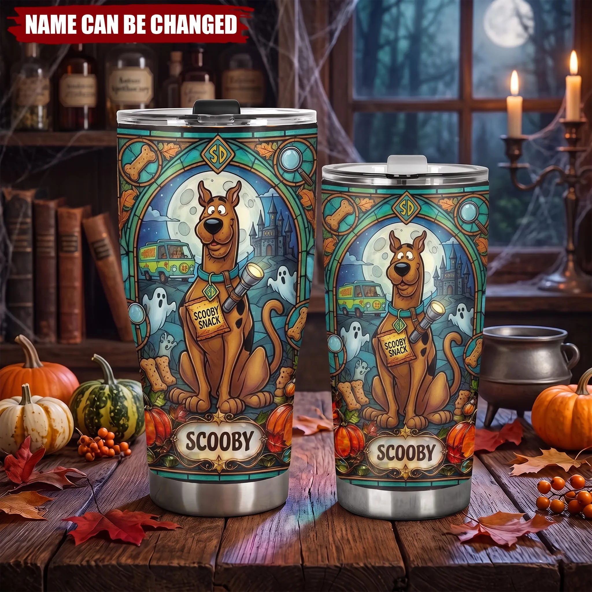 Personalized Scooby-Doo Spooky Pumpkin Tumbler Cup-THK137282 - Image 2