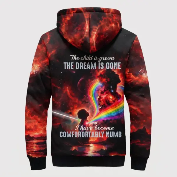 Alternative view of Pink Floyd "The Dream Is Gone" 3D Fleece Zip Hoodie-THK137294