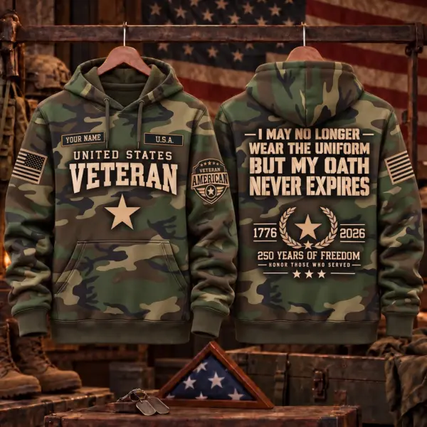 United States Veteran Day Camo 3D Hoodie-THK137307