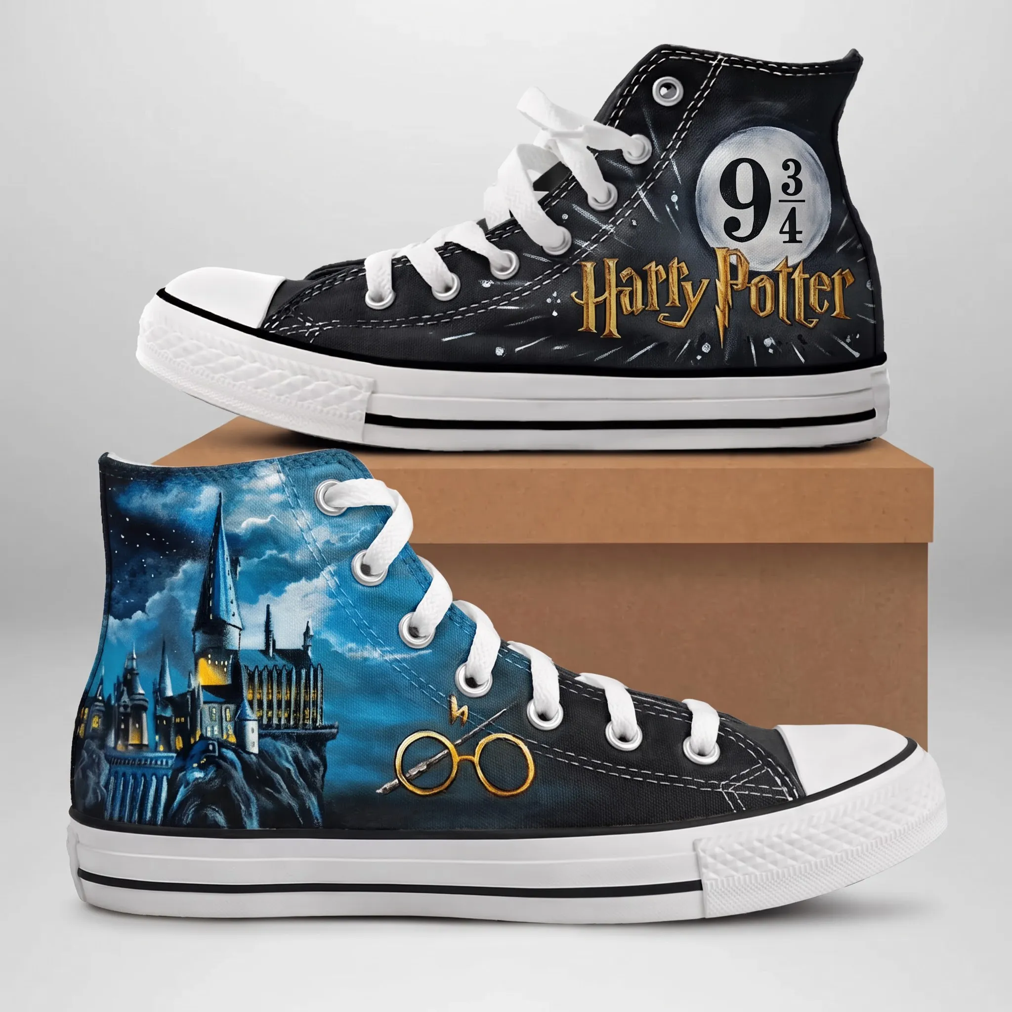 Harry Potter Canvas High-Top Shoes-THK137392