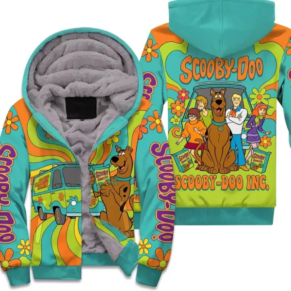 Scooby-Doo 3D Fleece Zip Hoodie-THK137471