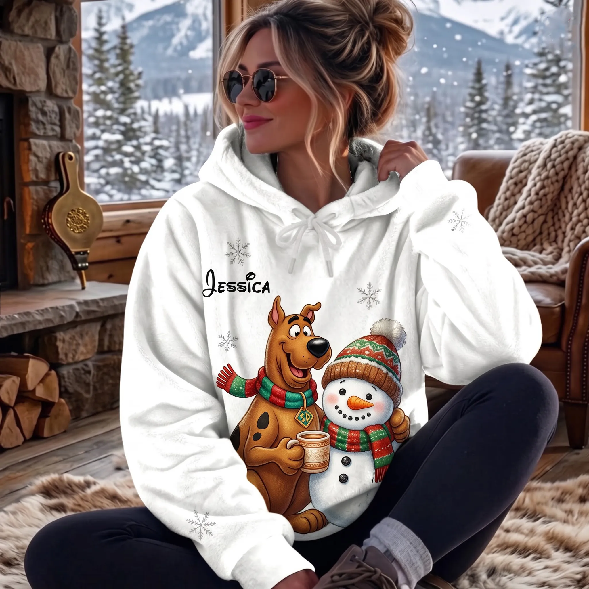 Personalized Scooby-Doo Fleece Hoodie-THK137521