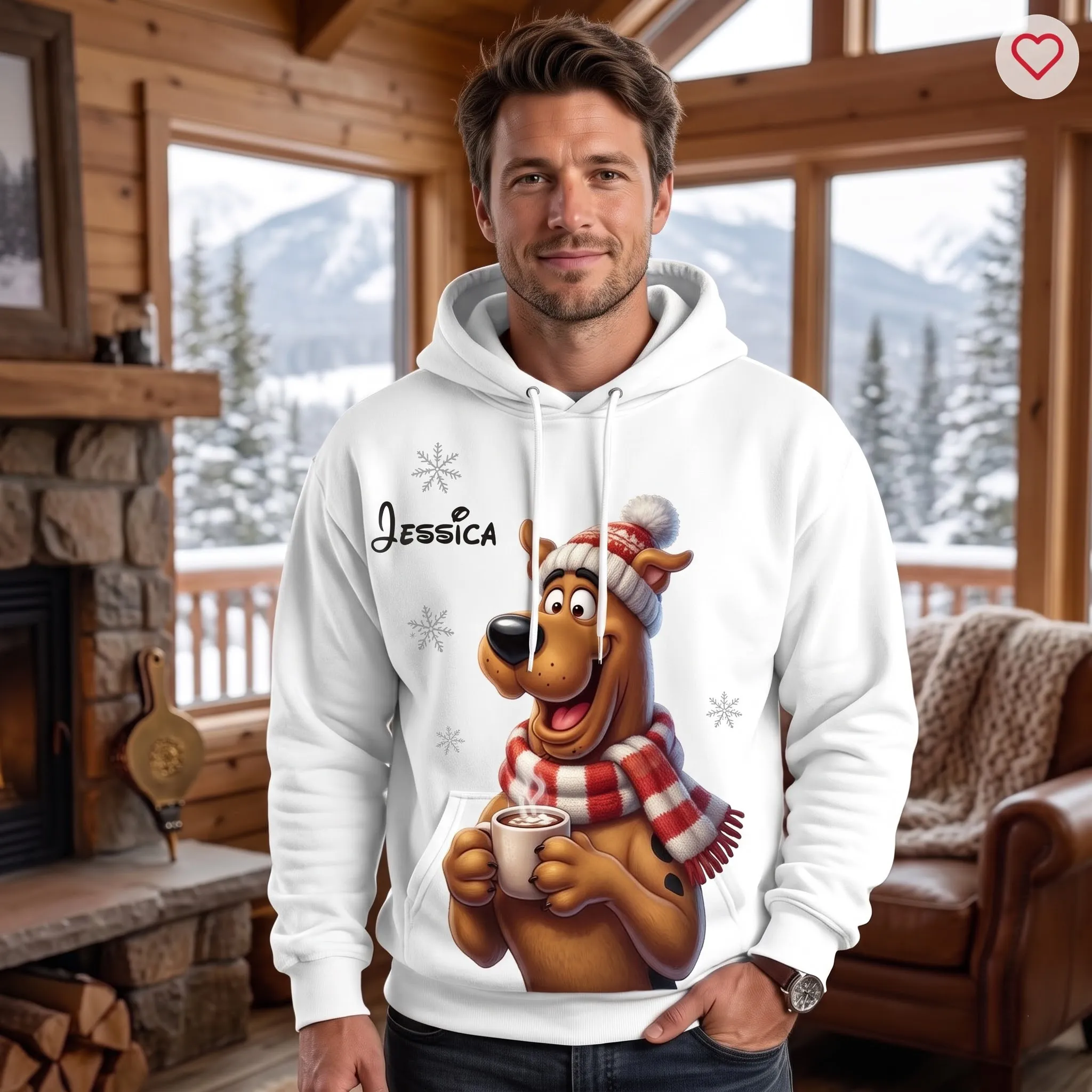 Personalized Scooby-Doo Fleece Hoodie-THK137522 - Image 2