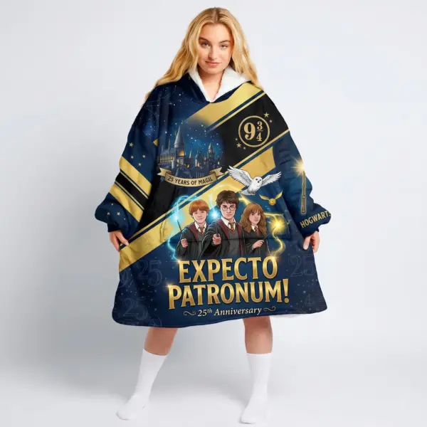 Alternative view of Harry Potter 25th Anniversary Blanket Hoodie-THK137552
