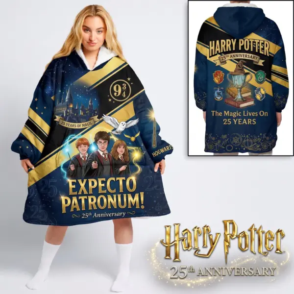 Harry Potter 25th Anniversary Blanket Hoodie-THK137552