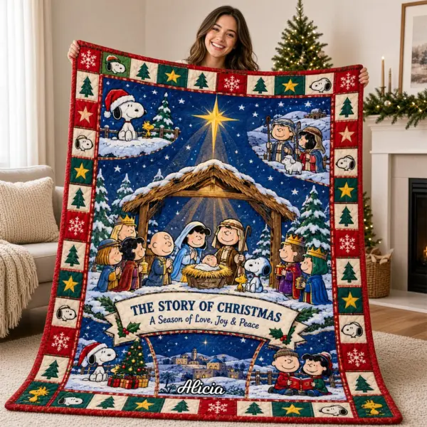 Personalized Snoopy Gifts For Christmas Blanket-THK137717