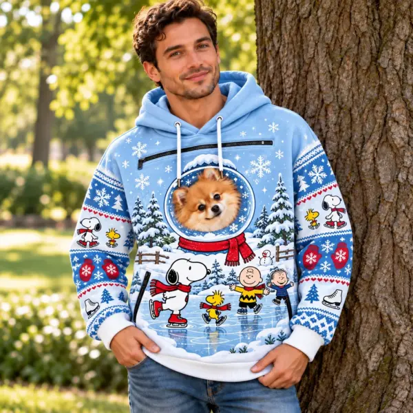 Snoopy PREMIUM Christmas Pet Pouch Hoodie-THK137864