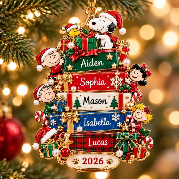 Personalized Snoopy Christmas Ornament-THK137789