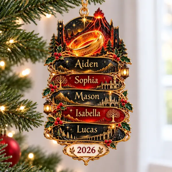 Personalized LOTR Christmas Ornament-THK137827