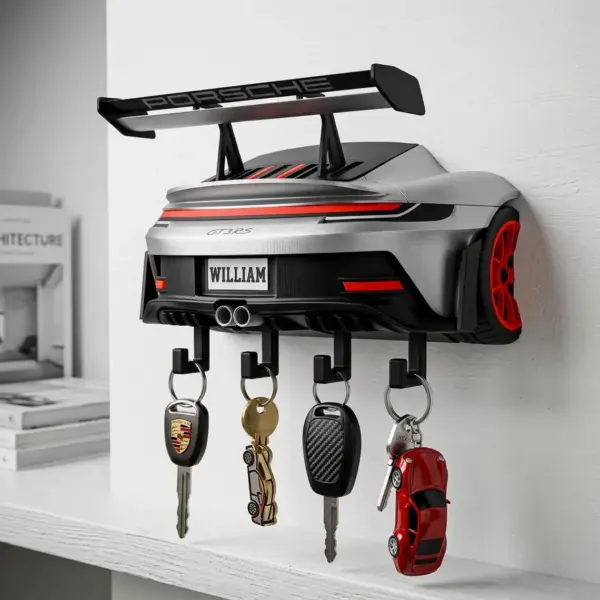 Alternative view of Personalized Sports Car Key Holder