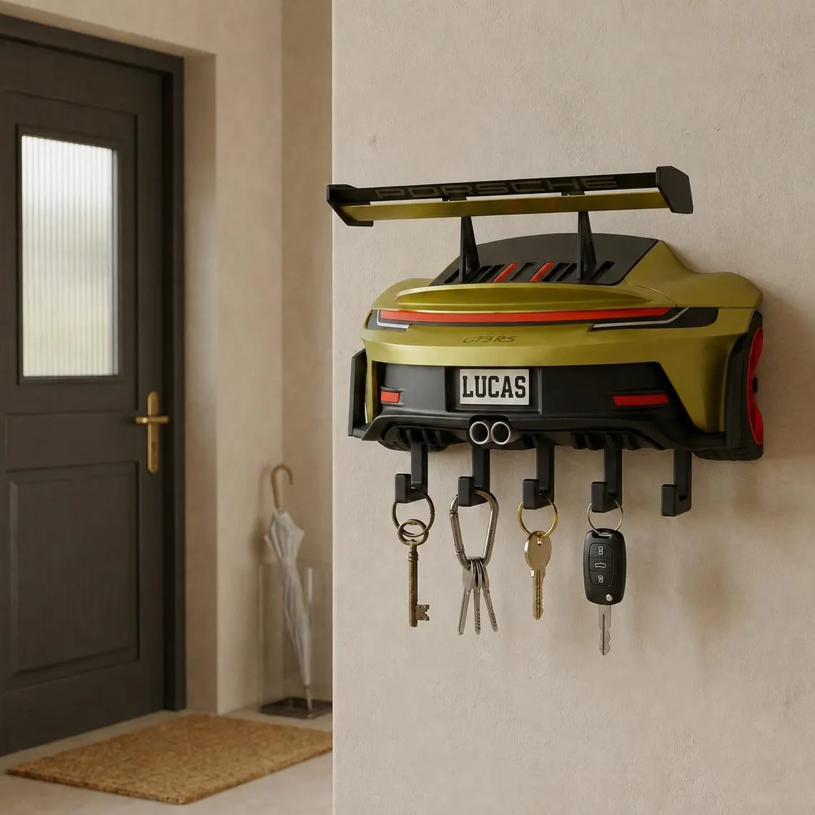 Personalized Sports Car Key Holder - Image 3