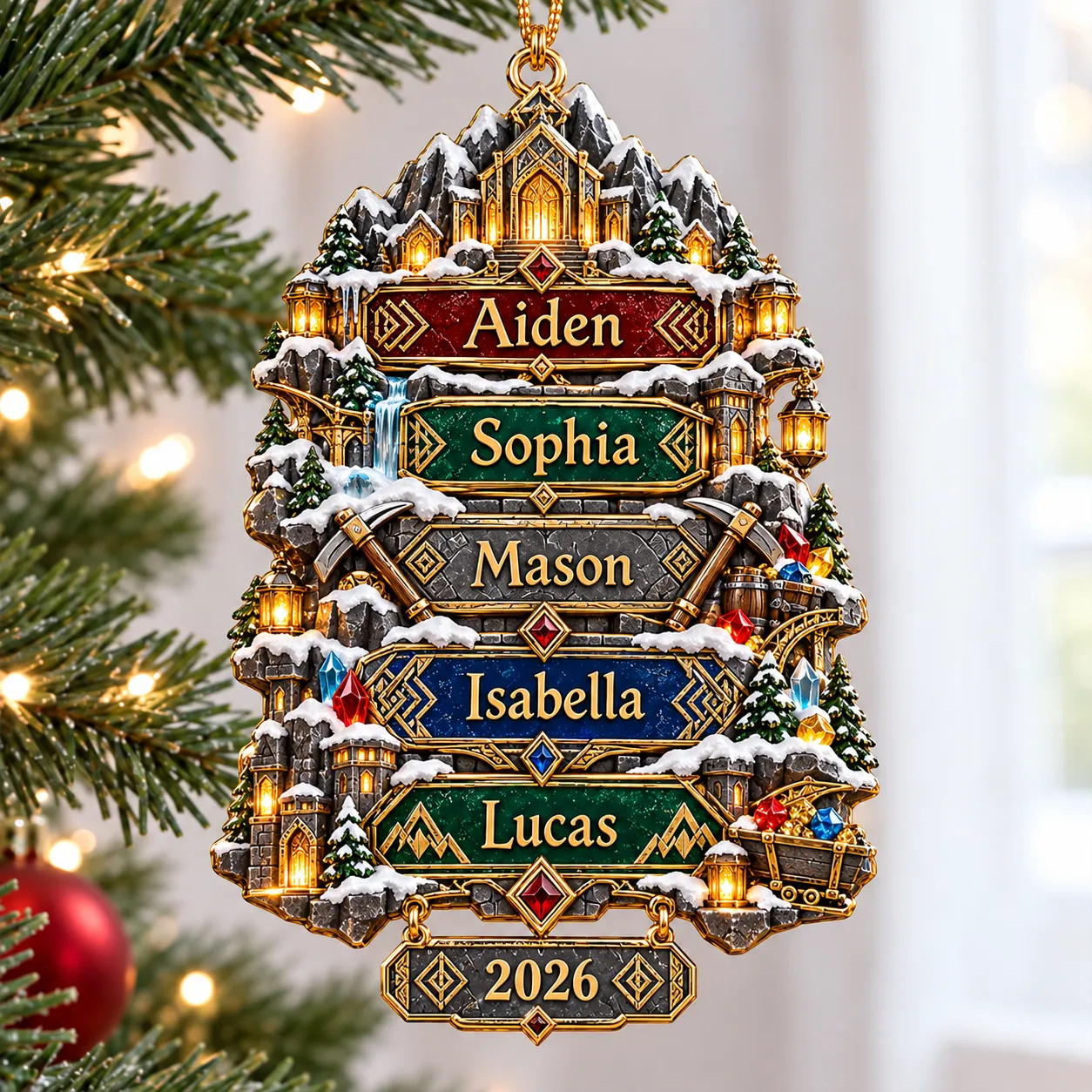 Personalized LOTR Christmas Ornament-THK137824