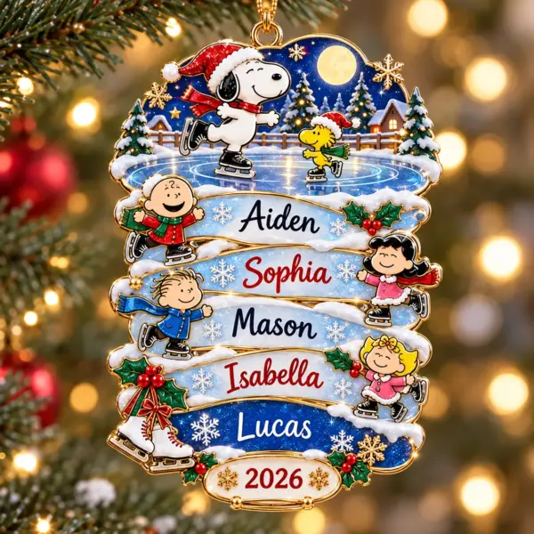 Personalized Snoopy Christmas Ornament-THK137777