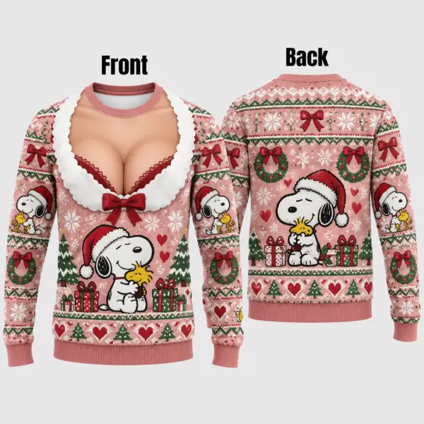 Funny Snoopy Christmas Ugly Sweater-THK137977
