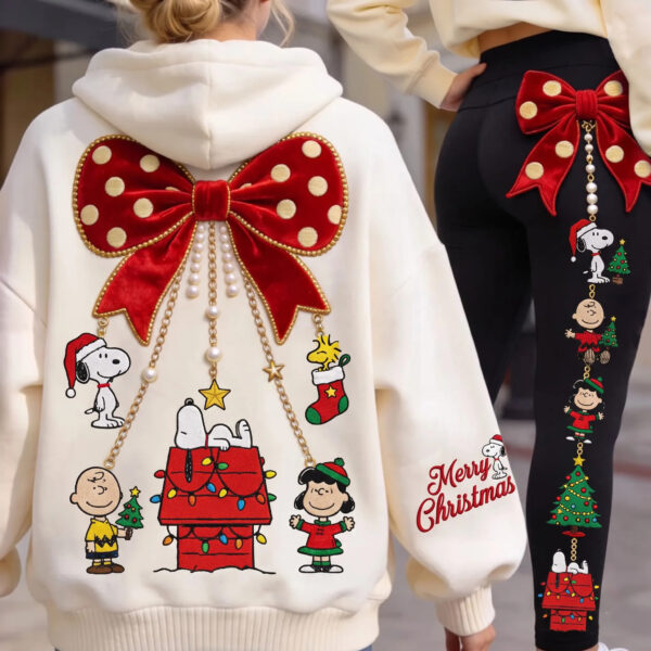Snoopy's Merry Christmas Hoodie And Leggings-THK136866