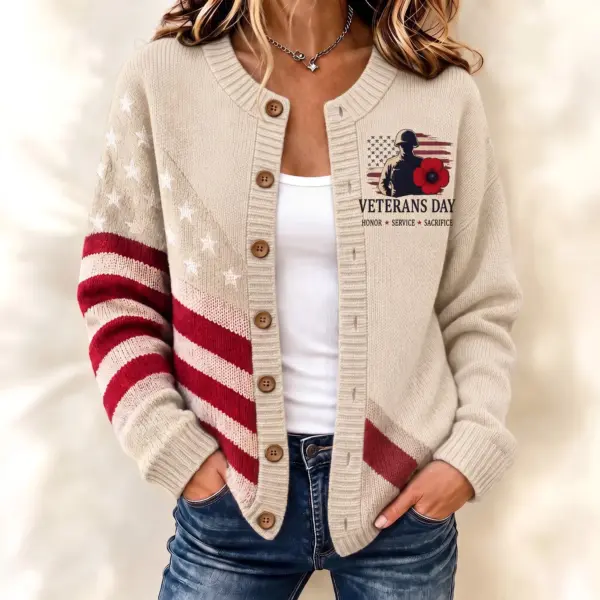 Veterans Day Cardigan-THK136993 - Image 3