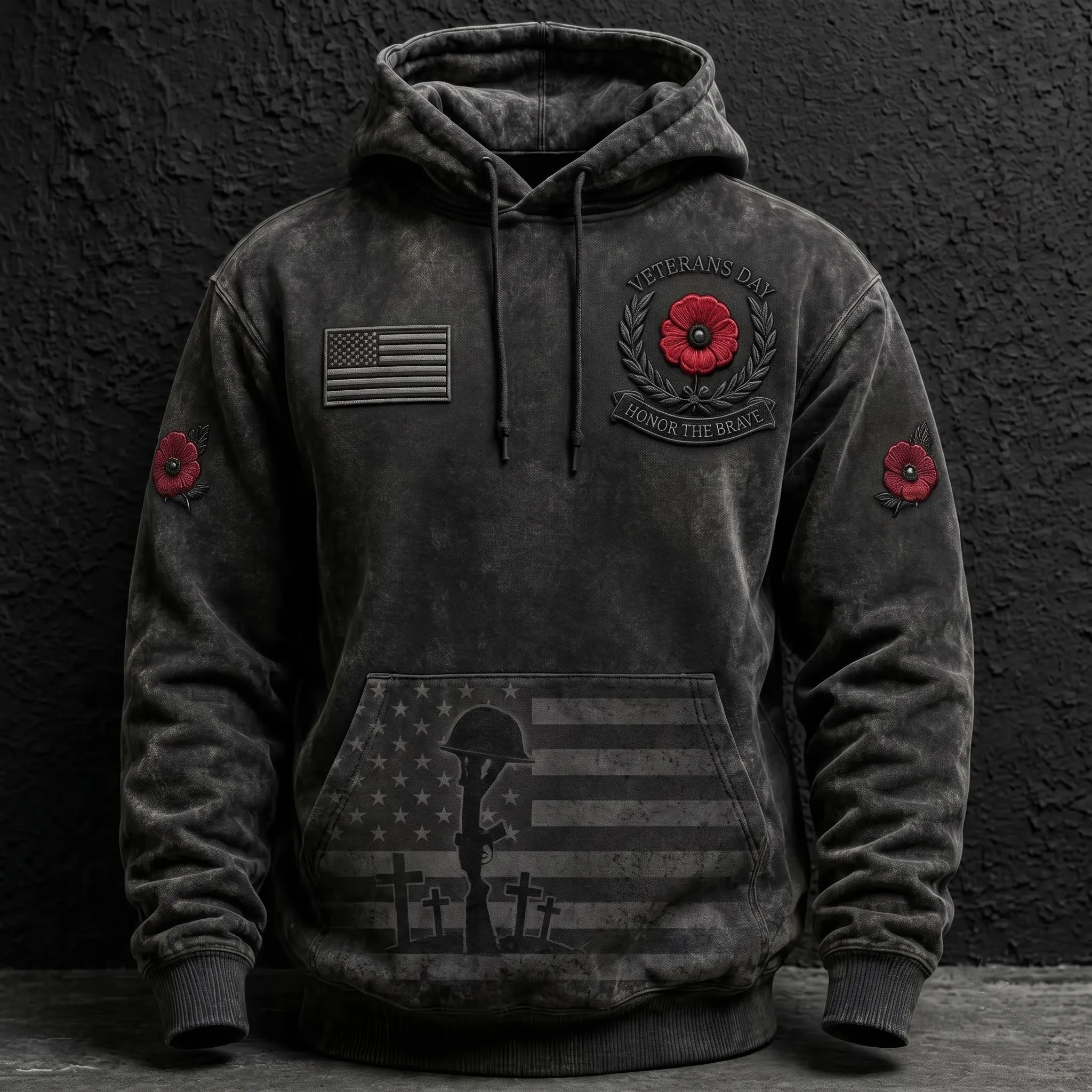 Veterans Day "Honor The Brave" 3D Hoodie-THK137382
